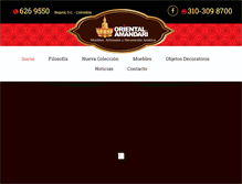 Tablet Screenshot of orientalamandari.com